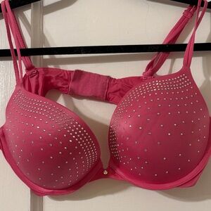 Victorias Secret Rhinestone Very Sexy Push-up bra Hot Pink